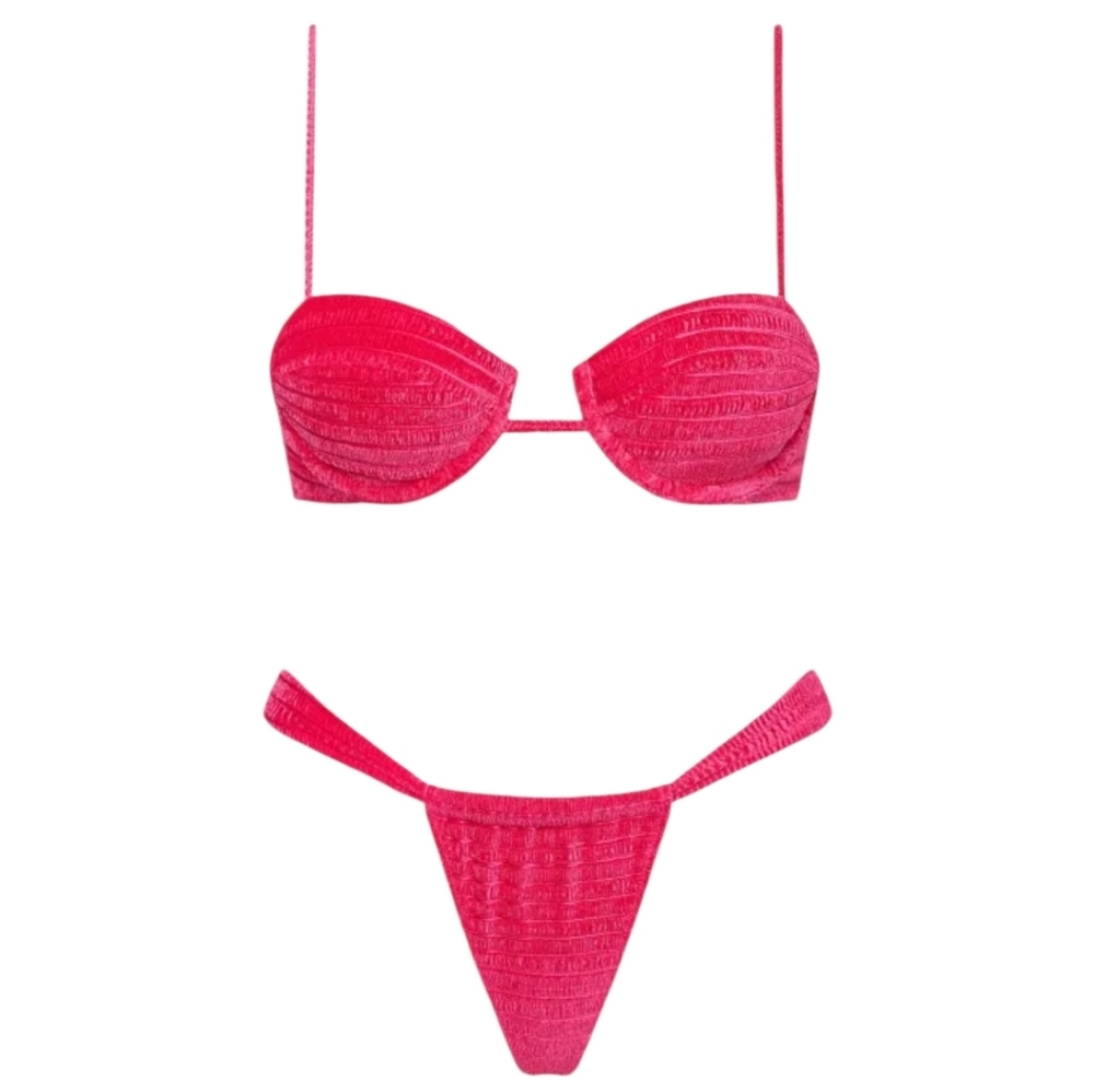 Triangl NWT! Palma Veltvet Bikini Top And Bottoms